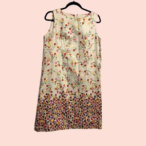 Vibrant Vintage Floral Shift Dress